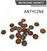 akcesorium do gry Monety Antyczne (zestaw 24 metalowych monet)